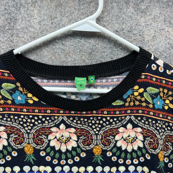 FARM Rio Black Graphic Short Sleeve T-Shirt - Picture 9 of 12